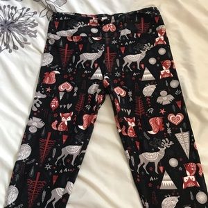 LulaRoe Leggings - Winter Wonderland - OS